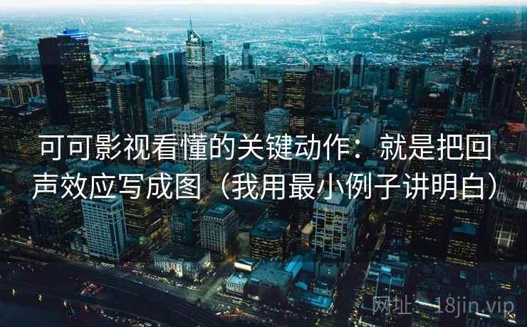 可可影视看懂的关键动作：就是把回声效应写成图（我用最小例子讲明白）